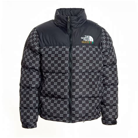 north face x gucci jacket black|north face Gucci vest.